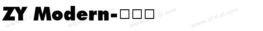 ZY Modern字体转换